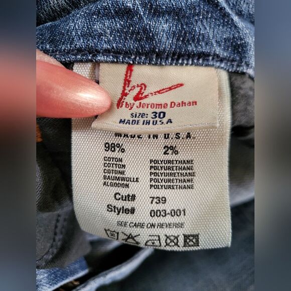 Citizens Of Humanity Low Waist Full Leg Faye 003 Stretch 30 Jeans Distressed - Picture 2 of 14